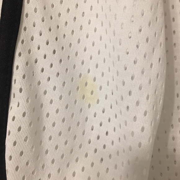 Adidas white Long Sleeve Mesh shirt with black stripes - Picture 2 of 3